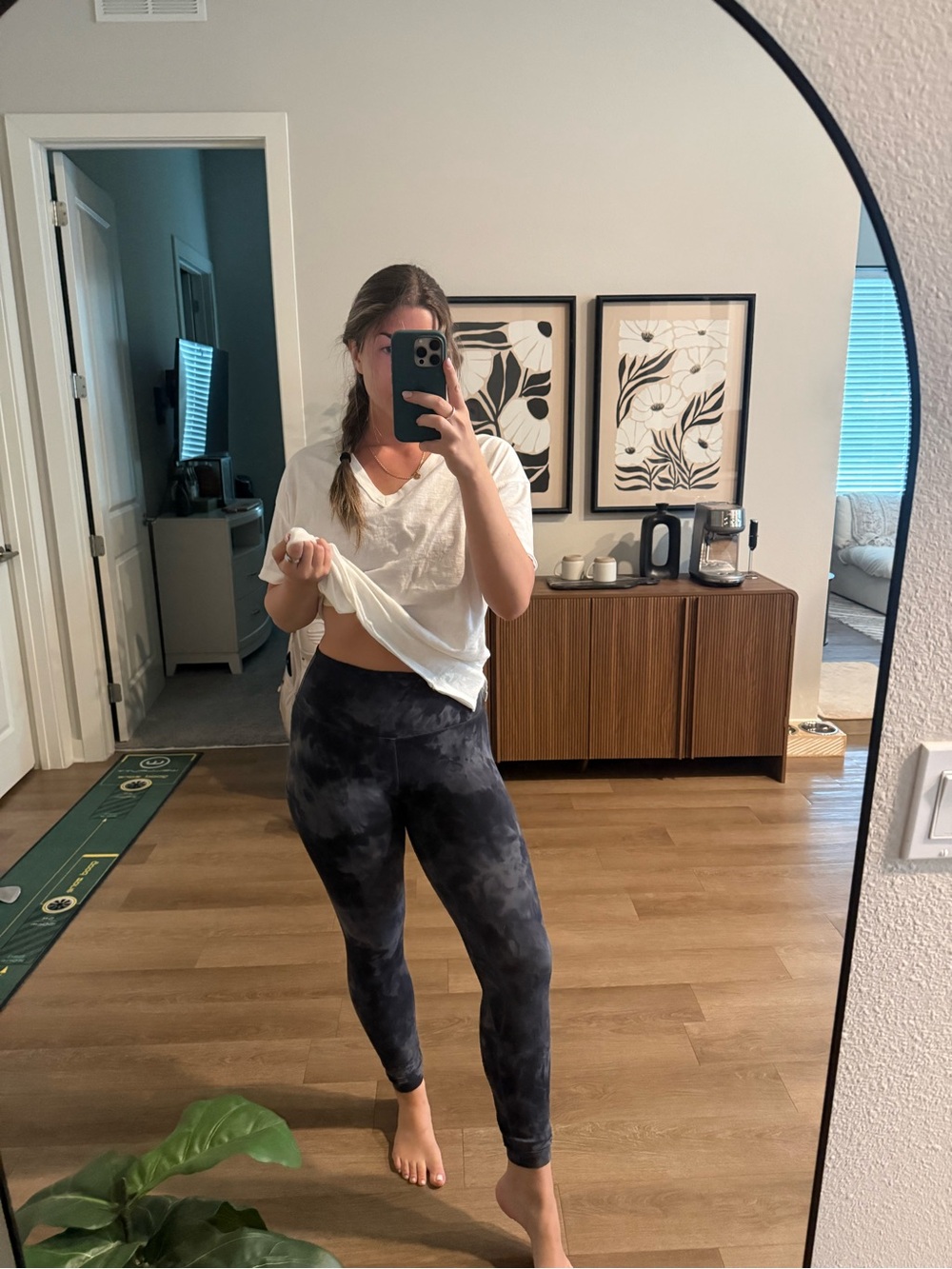 lululemon athletica Black Tie-Dye High-Rise Leggings